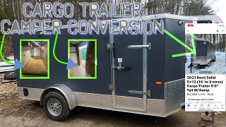 Enclosed Trailer Camper DIY Conversion #camperbuild #campinggear #cargotrailercampers