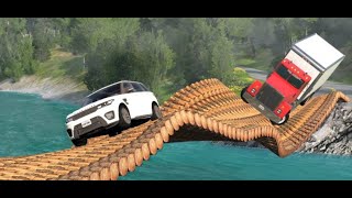 Car vs Log bridge crash  #beamngdrive #beamng #car | BeamNG.Drive