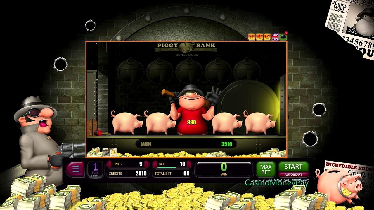 Игровой автомат Piggy Bank (Свинья копилка) от Belatra - играть бесплатно и без регистрации онлайн