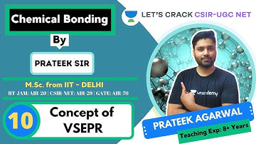 Concept of VSEPR | Chemical Bonding | Target CSIR-UGC NET 2020/2021