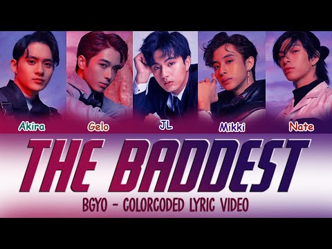 BGYO   The Baddest  Color Coded Lyics Video