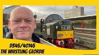 40145 D345 Burton on Trent to Newcastle - Pathfinder Railtours The Whistling Geordie