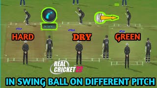 In Swing Ball On Three Different Pitch | Real Cricket 22 | In Swing Ball On Hard Dry Geeen Pitch screenshot 3