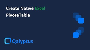 Create a Native Excel PivotTable with Qalyptus Cloud and Qlik Sense