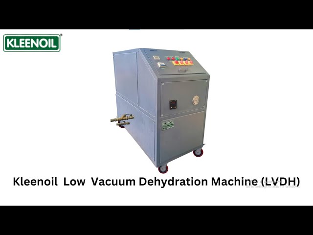 Low Vacuum Dehydration Machine to remove water from the oil. - Kleenoil