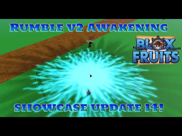 Rumble V2 Awakening Showcase In Blox Fruits Update 14! 