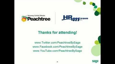 Get Organized and Reduce Risk  Sage Peachtree Accounting Tutorial   Part 6