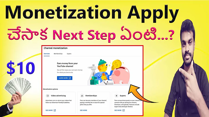 YouTube Monetization Process After Apply Reached $10 Dollar in Telugu
