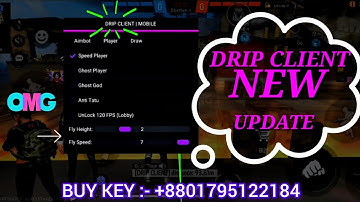 DRIP CLIENT NEW UPDATE V18.1|FLY HACK|DRIP CLIENT MOD MENU|AUTO KILL|NO BAN BLACKLIST|MOBILE PANEL