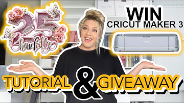 3D SHAKER Cake Topper Tutorial | CRICUT GIVEAWAY | CREATIVE FABRICA