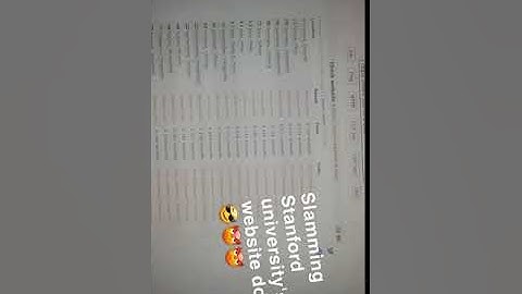 My L7 slamming Stanford University