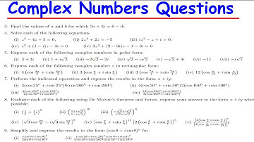 MSM112 TUTORIAL SHEET 1 SOLUTIONS -FURTHER COMPLEX NUMBERS
