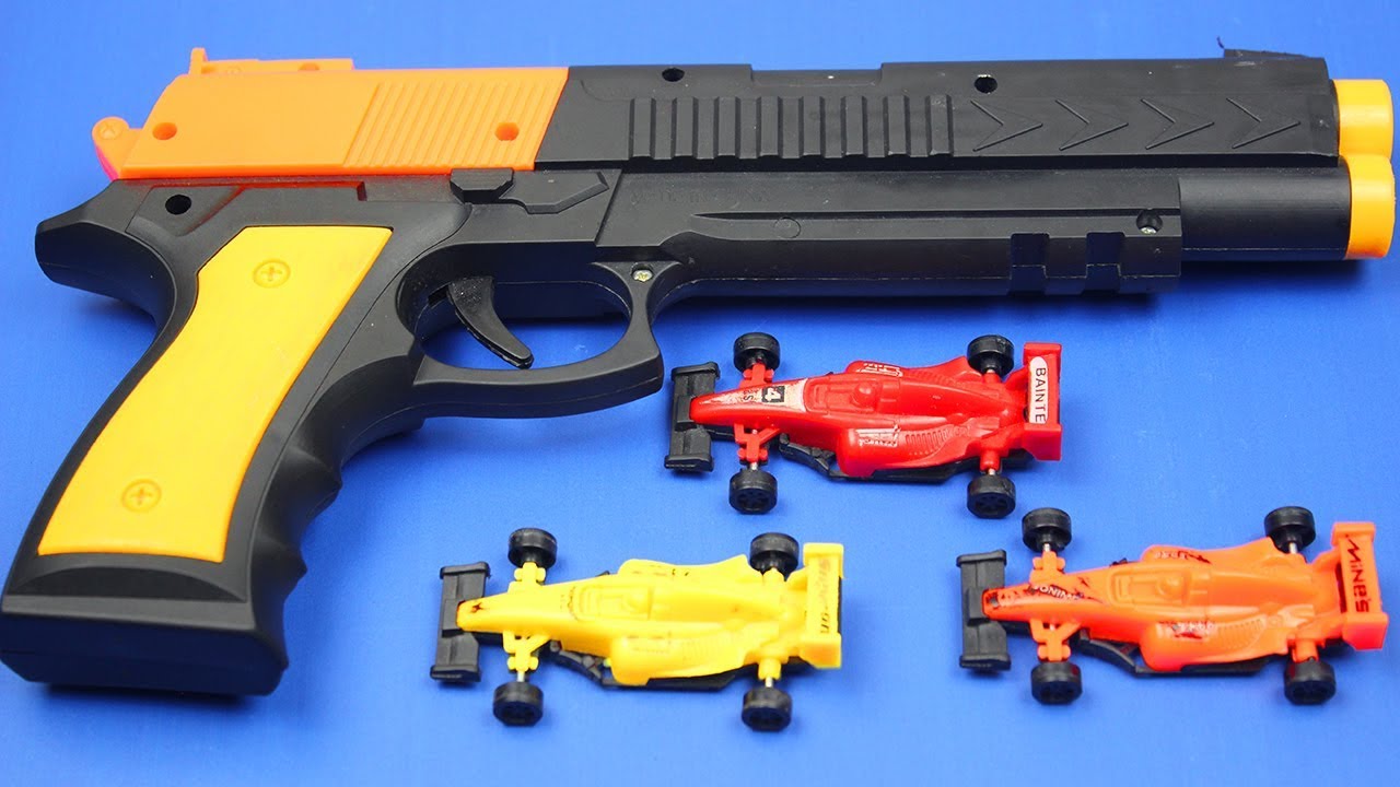 Box of Toy Gun - Learn Colors with Toys Gun and Colored Speed Cars for ...