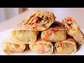[VEGAN] Tofu Skin Roll (Yuba) Recipe - Chinese Vegetable Spring Rolls with Bean Curd Sheet 腐皮卷/素鲜竹卷