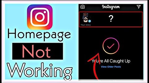 How To Fix Instagram homepage  Not Showing | Instagram Homepage Post Video Not Showing Problem 2022