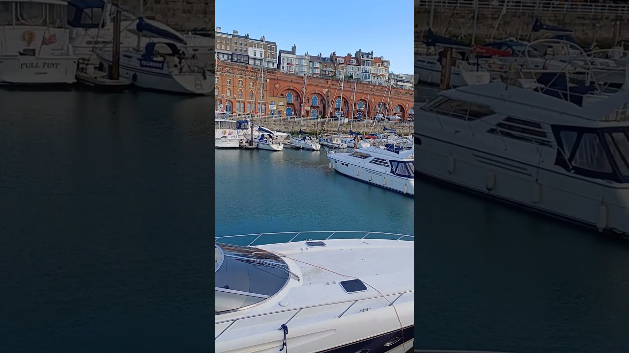 Ramsgate - The harbour with some lovely boats, and the home for smack boys in the background !! ...