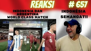 HIGHLIGHT INDONESIA (0) VS (2) ARGENTINA WORLD CLASS MATCH- BRAZILIAN REAKSI