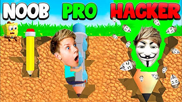 NOOB vs PRO vs HACKER in PEN DIG! Prezley
