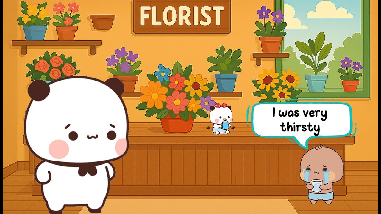 The Thirsty Little Kid at the Flower Shop- BDR29 - Bubu Dudu ROMANCE