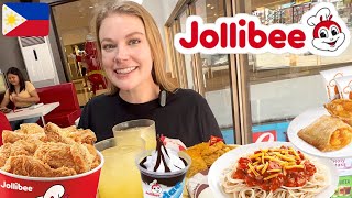 First Time Trying Jollibee in the Philippines | JOLLIBEE GRAND OPENING!