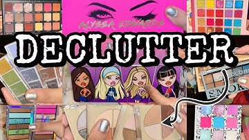 MY MAKEUP COLLECTION & DECLUTTER ft. EYESHADOW PALETTES!