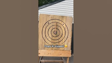Hate when that happens #throwingaxe #axethrowing #bullseye #trickshots #trickshots