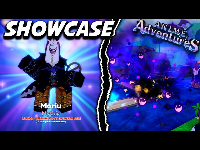 EVOLVED LIMITED MORIA SHOWCASE IN ANIME ADVENTURES [Roblox] 