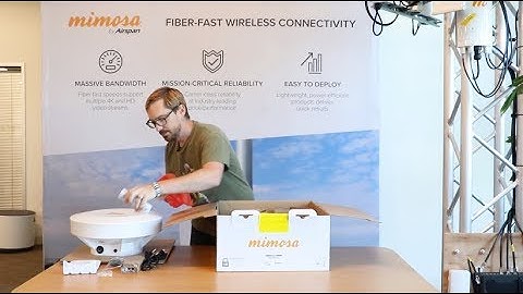 Unboxing the Mimosa Networks B5 PTP Backhaul Radio