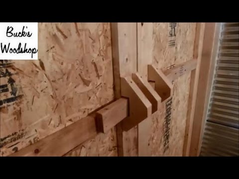 barn door handle / latch, diy - youtube