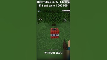 Exploding 1 TNT without lags! #minecraft #tnt #minecrafttnt  #minecraftgameplay #lag  #mod #memes