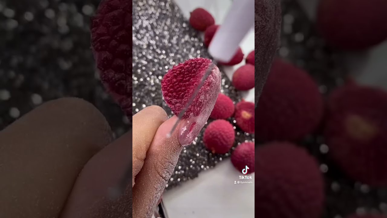 Lychee Peel Nail: Can I do my nails with this????? #shorts #nails - YouTube