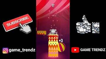 STACK JUMP- VOODOO gameplay (Bird + Circus Elephant)