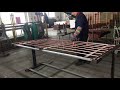 Flat Plate Solar Collector Manufacturing Step 5 Header Tube and Riser Tube Manual Welding