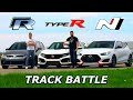 2019 VW Golf R vs Civic Type R vs Veloster N - TRACK REVIEW // DRAG RACE & LAP TIMES