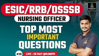 ESIC & RRB Special class #28 | Most Important Questions | By Girvar Sir