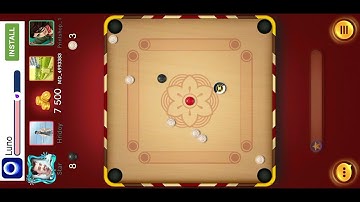 Funny Carrom 4 players game | Carrom pool 2 vs 2 Player game play | carrom games