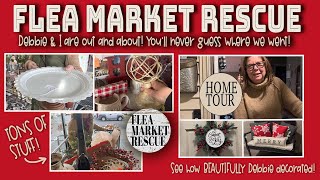 COME THRIFT STORE SHOPPING WITH DEBBIE & I FOR HUGE HOME DECOR FINDS + HOLIDAY DECORATING HOME TOUR