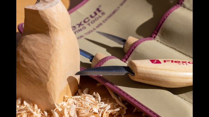 Wood carving Using hand tools - Flexcut knife's 