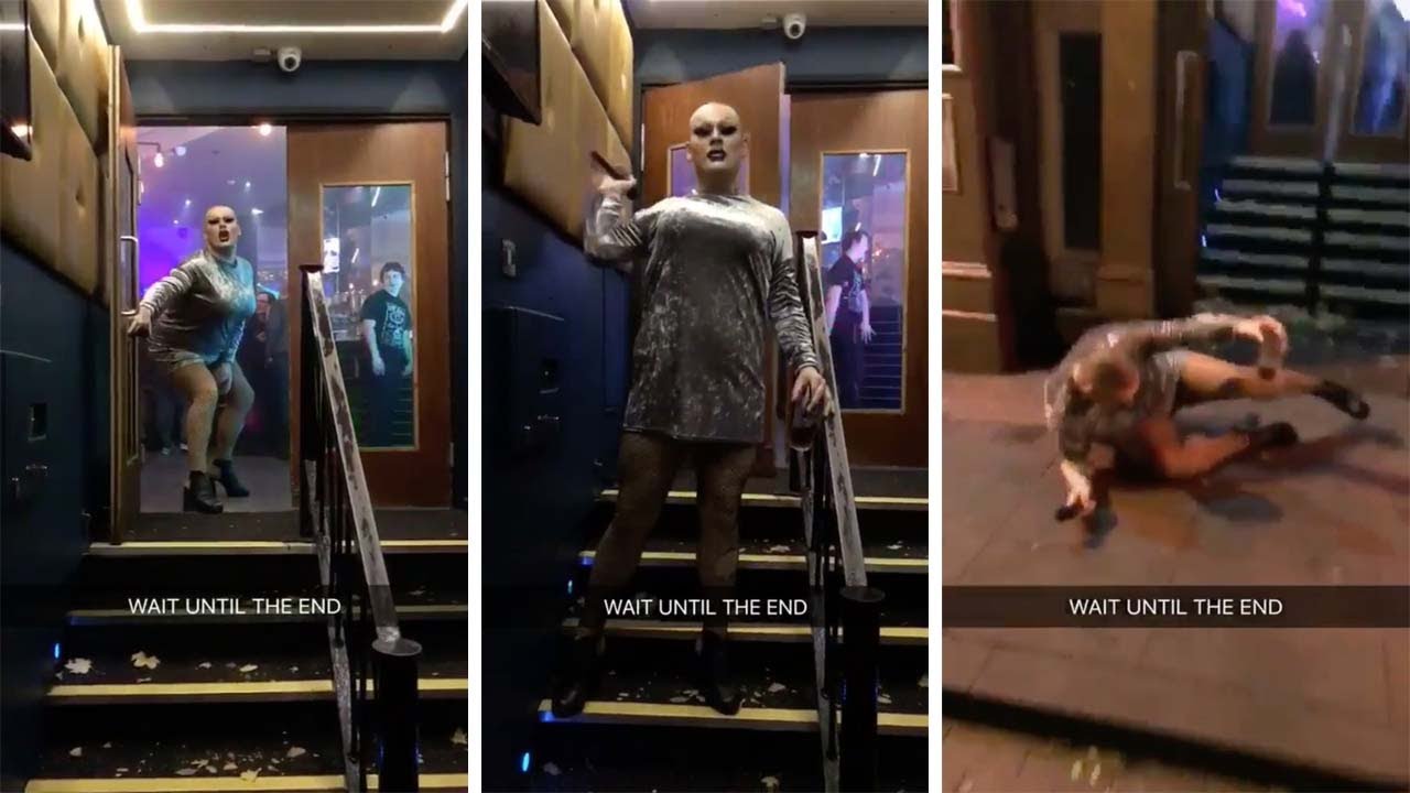Drag Queen Has Hilarious Tumble