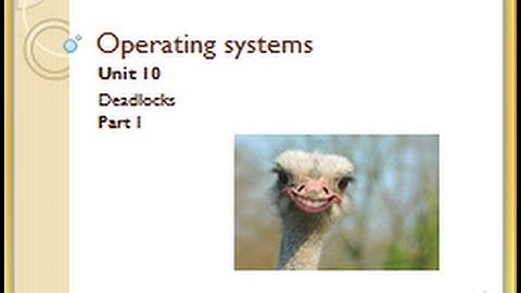 Deadlock introduction