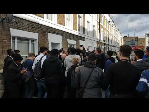 Marcos Alonso mobbed by Chelsea fans after Chelsea 0-0 Arsenal!