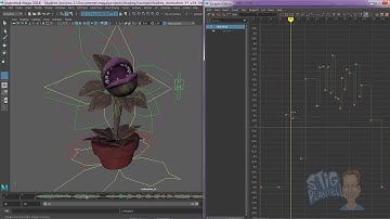 Audrey II - Maya Project Tutorial - Part 20 - Keyframing & Animation