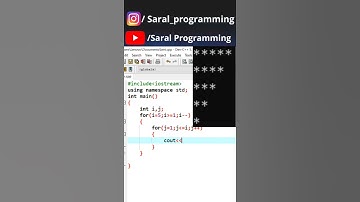 pattern in c++||coding ||shorts