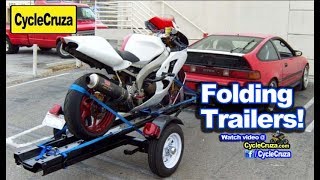 Folding Motorcycle Trailers! Any Good? Saves Space! (Top 4)