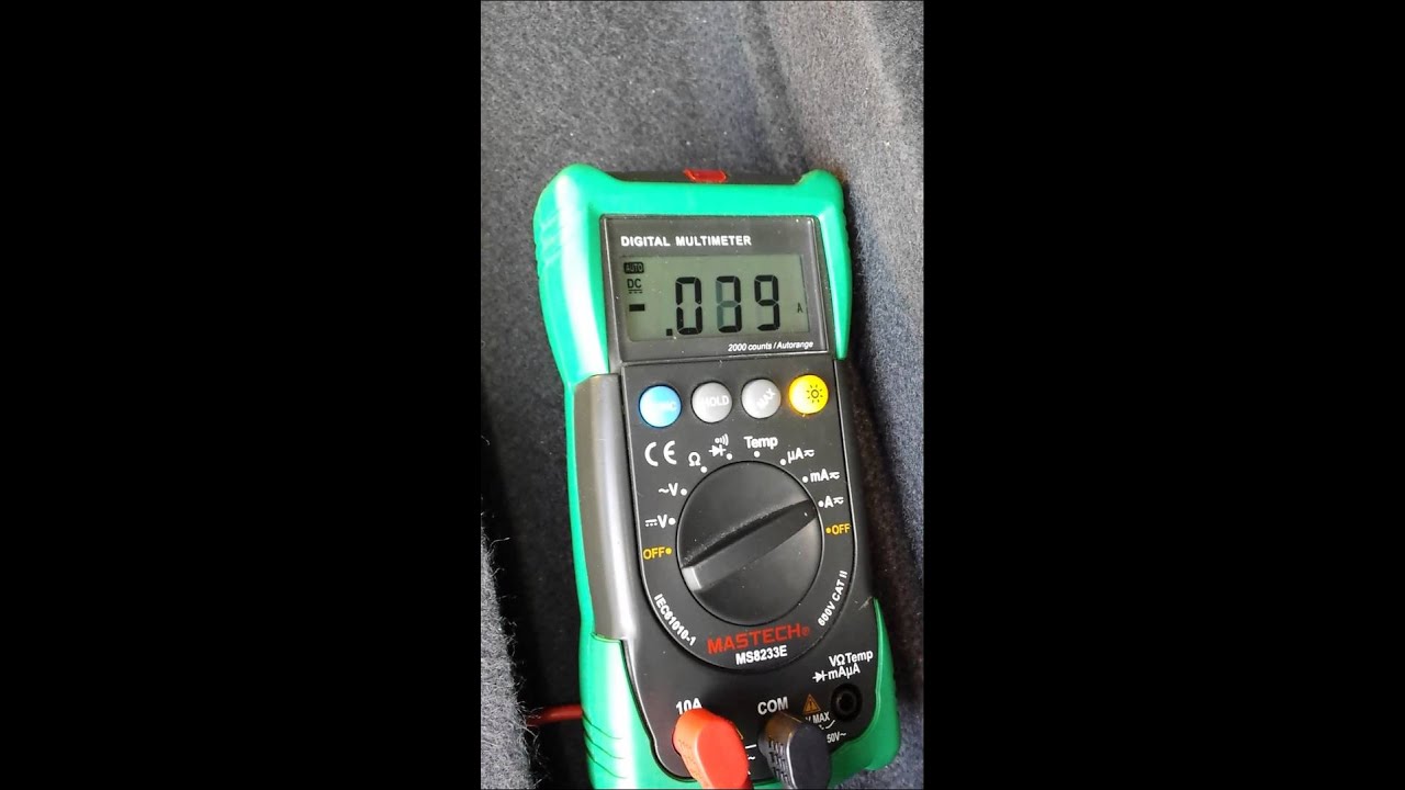 AUDI A6 2.7TDI Battery 110Ah idle current after 2 hour - YouTube