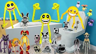 DESTROY ALL ROBLOX INNYUME SMILEY'S STYLIZED NEXTBOT & ZOONOMALY MONSTERS FAMILY in TOILET - GMOD