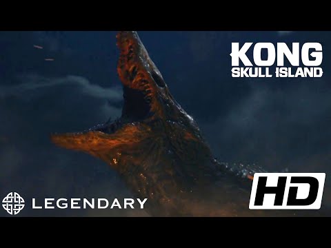 Kong skull island (2017) FULL HD 1080p - The big one appears scene Legendary movie clips