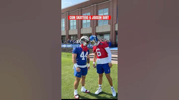Unhinged in the best way #shorts #nygiants #jaxsondart #camskattebo #nfl #trainingcamp