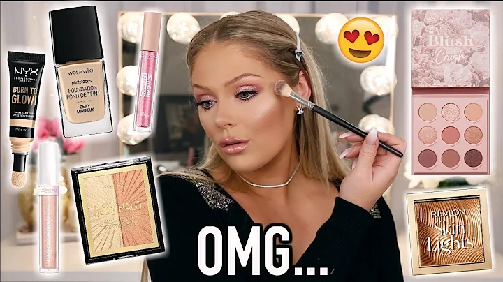 FULL FACE OF NEW DRUGSTORE MAKEUP TESTED | KELLY S...