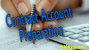 Cost Accounting- Contract account & extract of balance sheet preparation.